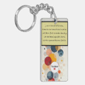 Porte-clés Cercles (poésie) Porte - clé acrylique (Devant gauche)