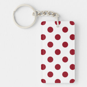 Porte-clés Cercles Pois rouges Crimson