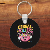 Porte-clés Cereal Killer Cartoon Bowl Funny Breakfast (Recto)