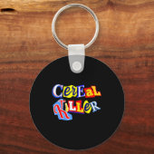 Porte-clés Cereal Killer Food Lover Ironic Funny Breakfast Pu (Recto)