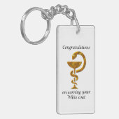 Porte-clés Cérémonie de remise de manteau blanc de pharmacie  (Devant gauche)