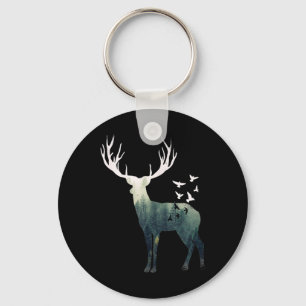 Porte-clés Cerf - Animal naturel - Cerf - Protection de l'env