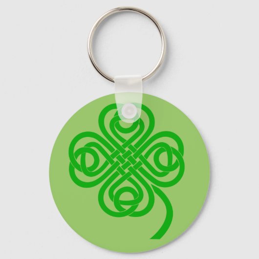 Porte-clés Cerf celtique quatre feuilles (Recto)
