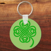 Porte-clés Cerf celtique quatre feuilles (Recto)
