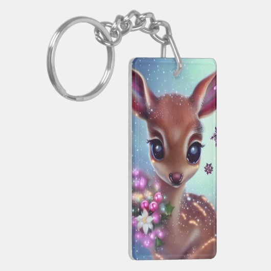 Porte-clés Cerf de bébé doux et adorable (Devant gauche)