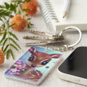 Porte-clés Cerf de bébé doux et adorable (Devant droit)