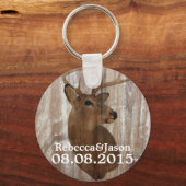 Porte-clés cerf de bois rustique la chasse est plus que la fa (Recto)