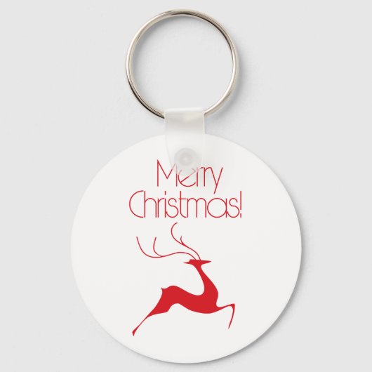 Porte-clés Cerf de Noël (Recto)