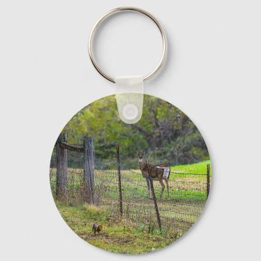 Porte-clés Cerf Et Écureuil (Recto)