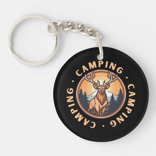 Porte-clés Cerf - Sauvagerie - Camping (Devant)