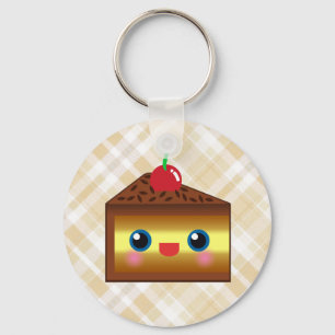 Porte-clés Cerise de crème de vanille de chocolat de tarte d