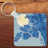 Porte-clés Cerisier de la Lune Bleue de nuit japonais (Recto)