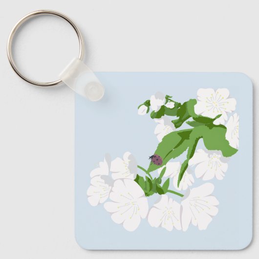 Porte-clés Cerisier fleur (Recto)
