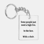 Porte-clés Certaines personnes ont juste besoin de cinq hauts (Devant gauche)