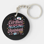 Porte-clés Certified Nursing Assistant Double Sided Keychain (Dos)