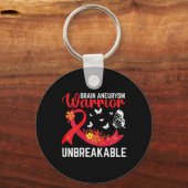 Porte-clés Cerveau Aneurysme Guerrier Chirurgie Incassable (Verso)