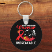 Porte-clés Cerveau Aneurysme Guerrier Chirurgie Incassable (Recto)