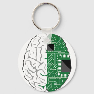 Porte-clés Cerveau cybernétique
