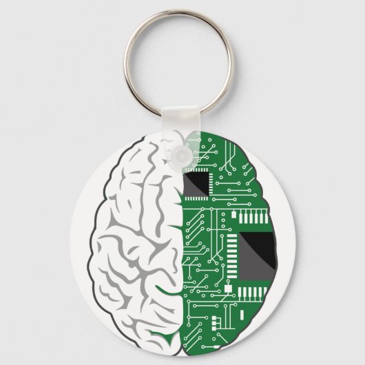 Porte-clés Cerveau Cybernétique (Recto)