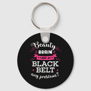 Porte-clés Cerveau De Beauté Et Une Ceinture Noire Tout Probl