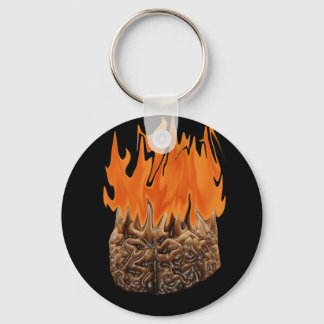 Porte-clés cerveau en feu