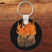 Porte-clés cerveau en feu (Recto)