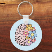 Porte-clés Cerveau Fleur Esprit (Recto)