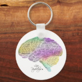Porte-clés Cerveau psychologie (Recto)