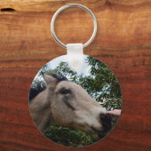 Porte-clés Cessant un cheval gris-brun, (Verso)