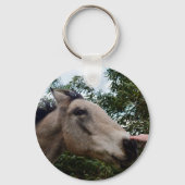 Porte-clés Cessant un cheval gris-brun, (Verso)