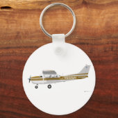 Porte-clés Cessna 172 Skyhawk Brown (Recto)