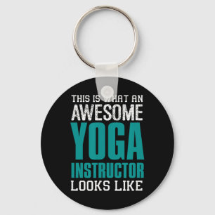 Porte-clés C'est à quoi ressemble un professeur de yoga génia