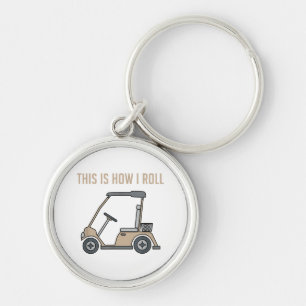 Porte-clés C'est ainsi que je roule Golf Cart Drôles de golfe