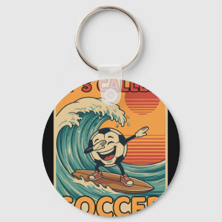 Porte-clés C'est appelé football drôle rétro Ll sports fan ho
