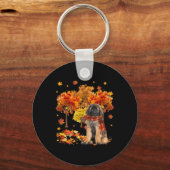 Porte-clés C'est automne Y'all mignon Leonberger automne arbr (Recto)