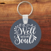 Porte-clés C'Est Bien Avec Mon Âme Foi Inspiration (Recto)