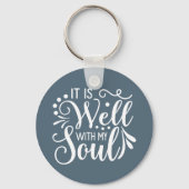 Porte-clés C'Est Bien Avec Mon Âme Foi Inspiration (Verso)