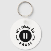 Porte-clés C'est bon de faire une pause - Soins personnels (Verso)