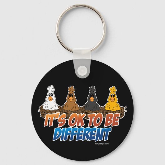 Porte-clés C'est bon d'être différent (Recto)