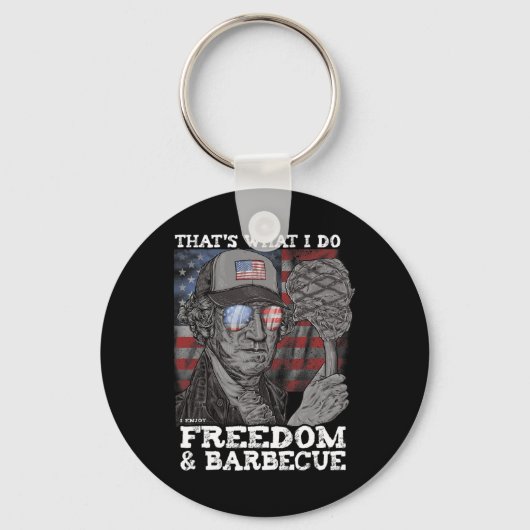 Porte-clés C'est ce que je fais Profitez de la liberté et du (Recto)