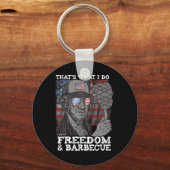 Porte-clés C'est ce que je fais Profitez de la liberté et du (Recto)