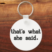 Porte-clés C'est ce qu'elle a dit - Office Ssay (Recto)