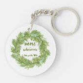 Porte-clés C'est chez toi que je suis avec toi (Dos)