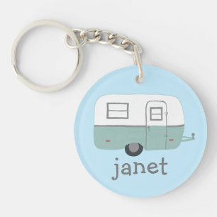 Porte-clés C'EST COMME ÇA QUE JE ROLL RV Trailer Camping PER