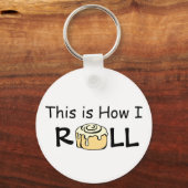 Porte-clés C'est comme ça que je roule Cartoon Cinnamon Roll  (Recto)