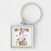 Porte-clés C'Est Comme Ça Que Je Roule - Patinage À Roulettes (Devant)