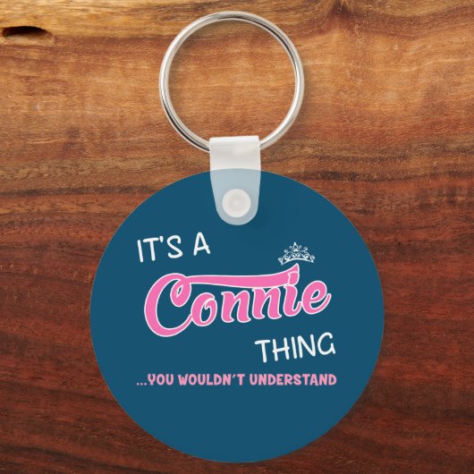 Porte-clés C'est Connie que tu ne comprendrais pas Keycha (Recto)