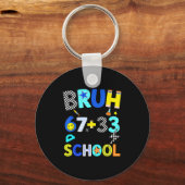 Porte-clés C'est de Bruh 67 33 Jours École (Recto)