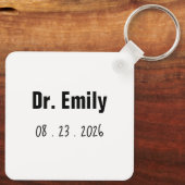 Porte-clés C'est drôle, Mlle Mme Dr. Dr. (Verso)