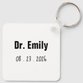 Porte-clés C'est drôle, Mlle Mme Dr. Dr. (Dos)